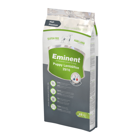 Eminent Puppy Lamb & Rice безглютеновий корм для цуценят, вагітних і годуючих сук всіх порід 15 кг
