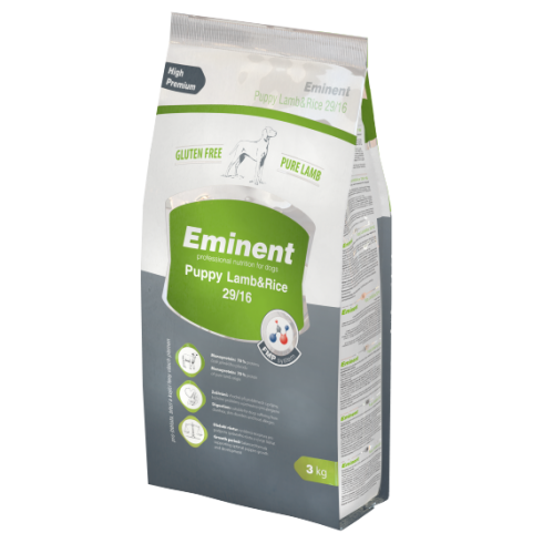 Eminent Puppy Lamb & Rice безглютеновий корм для цуценят, вагітних і годуючих сук всіх порід 3 кг