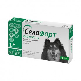 Селафорт 240 мг/2 мл капли для собак весом 20,1 - 40 кг