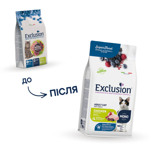 Exclusion Adult Chicken корм для дорослих котів з куркою 300 г