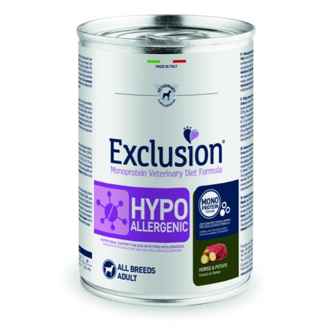 Консерва Exclusion Hypoallergenic з кониною для собак з харчовою алергією 400 г