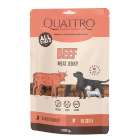 Ласощі Quattro м'ясні джерки з яловичини 130 г Ласощі Quattro м'ясні джерки з яловичини 130 г