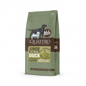 Quattro Junior All Breed Duck беззерновий корм для цуценят усіх порід з качкою 12 кг