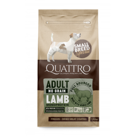 Quattro Adult Lamb Small Breed корм для дорослих собак дрібних порід з ягням 1,5 кг