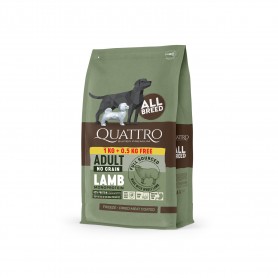 Quattro Adult All Breed Sensitive Lamb беззерновий корм для собак усіх порід з чутливим травленням з ягням 1+0,5 кг