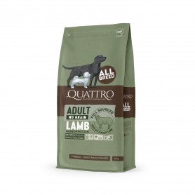 Quattro Adult All Breed Sensitive Lamb беззерновий корм для собак усіх порід з чутливим травленням з ягням 12 кг