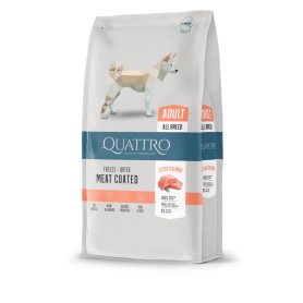 Quattro Adult All Breed корм для дорослих собак всіх порід з лососем 12 кг