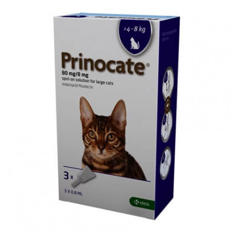 Принокат 80 мг капли от блох и клещей для кошек 4 - 8 кг №3